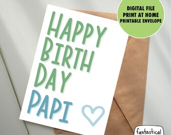 Download Happy Birthday Papi Etsy