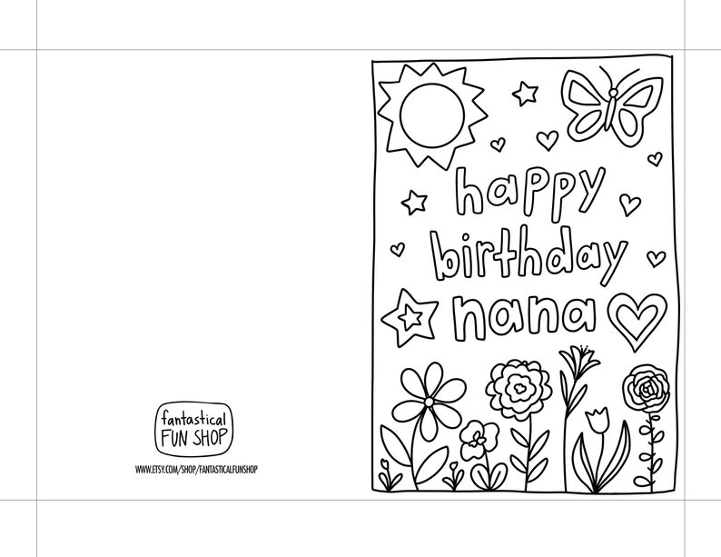 Printable Nana Birthday Cards