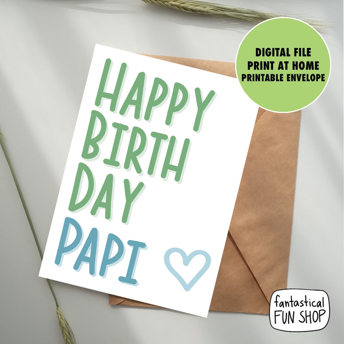 printable spanish birthday card for dad papi birthday card etsy