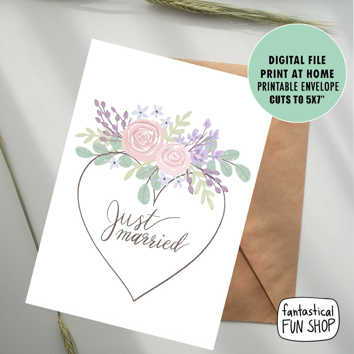 wedding-card-printable-just-married-card-congratulations-etsy