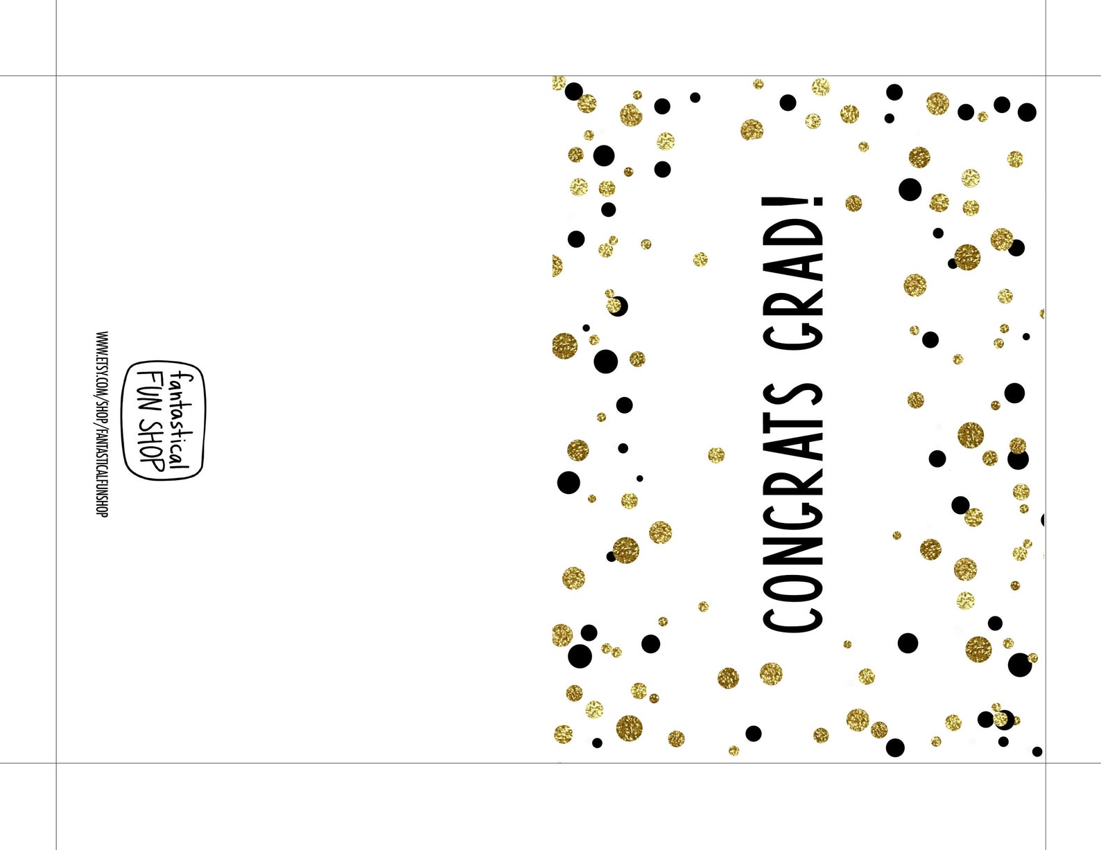 PRINTABLE GRADUATION Card Congrats Grad Card With Confetti - Etsy