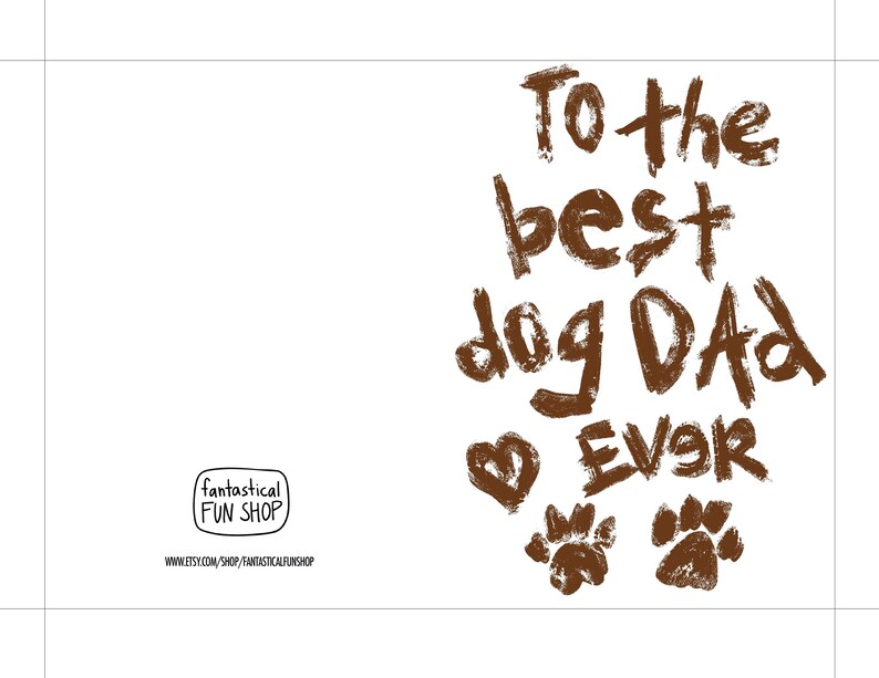 Dog Dad Father's Day Card PRINTABLE Card Dog Owner - Etsy