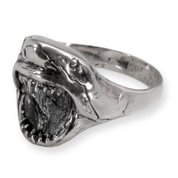 Shark Jaw Unique New Design Stunning Engagement Wedding Ring 925 Sterling Silver