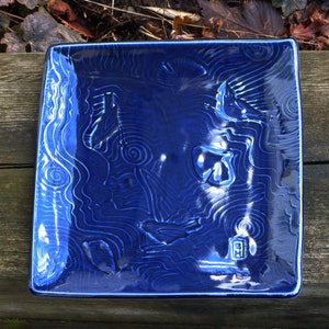 Indigo Porcelain Platter