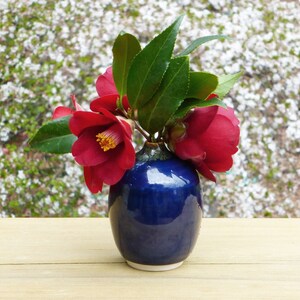 Porcelain indigo bud vase image 7