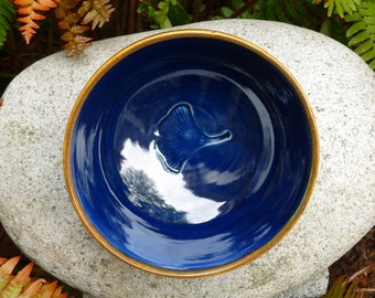 Blue Porcelain Ginkgo Bowl