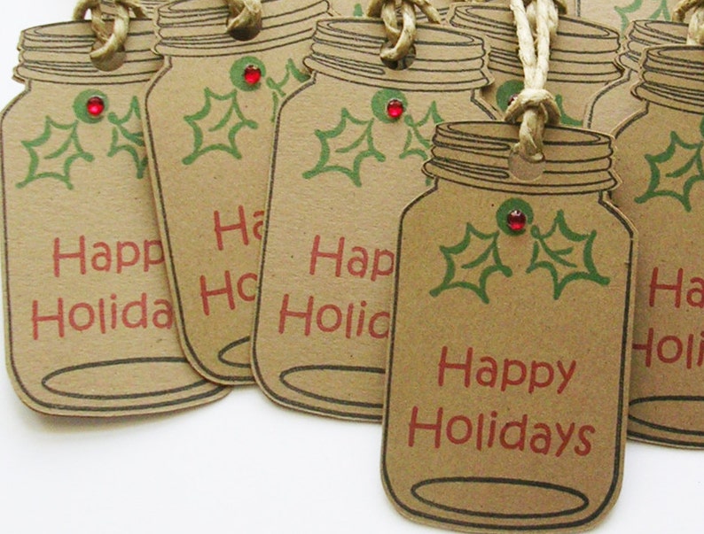 Free christmas jar labels to print