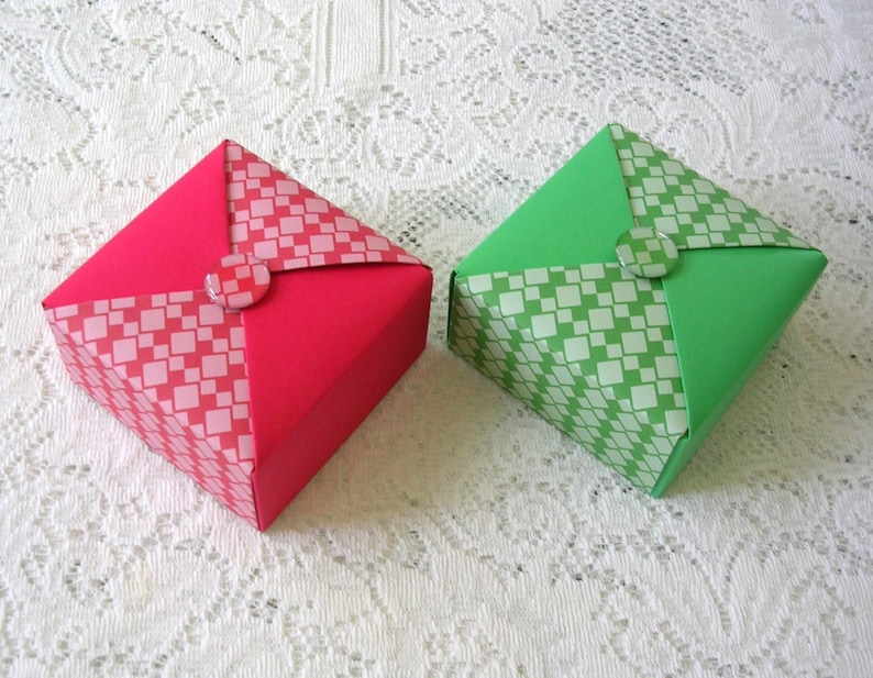 Origami Christmas Gift Box Tutorial Make Your Own Boxes Etsy