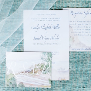 Custom Watercolor Wedding Invitation