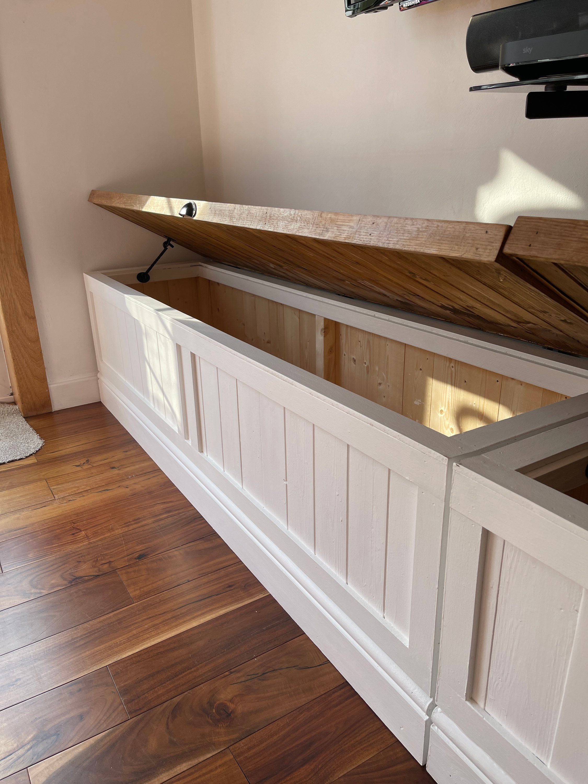 Farmhouse Storage Bench. Etsy