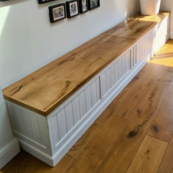 Farmhouse storage Bench