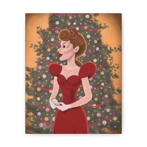 Esther Smith auf der Weihnachtskugel Leinwand
