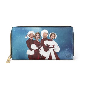 White Christmas Faux-Leather Wallet