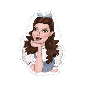 Judy Garland as Dorothy Kiss-Cut Stickers