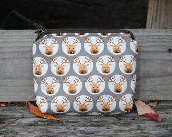 Renifer Wzorzyste Kosmetyczkatorba Do Etsy