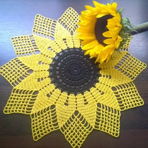 NO WRITING Sunflower pattern Diagram only