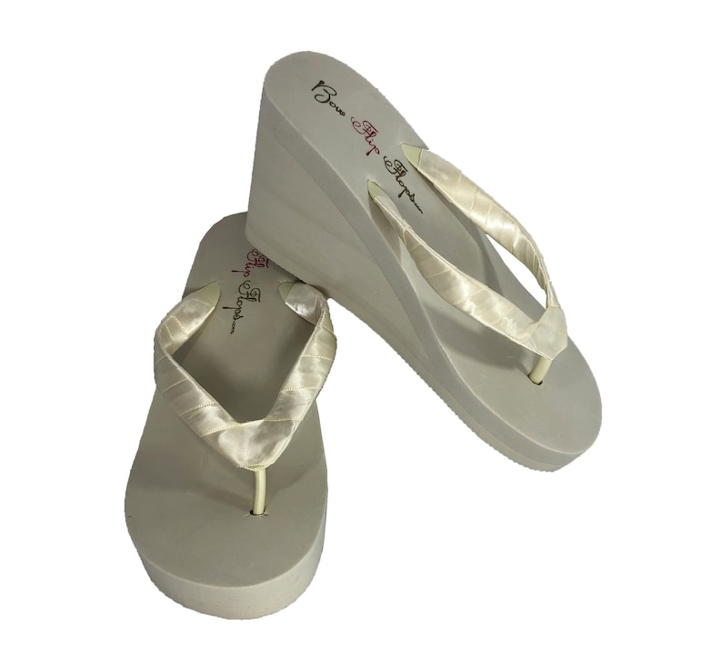 2 inch wedge flip flops