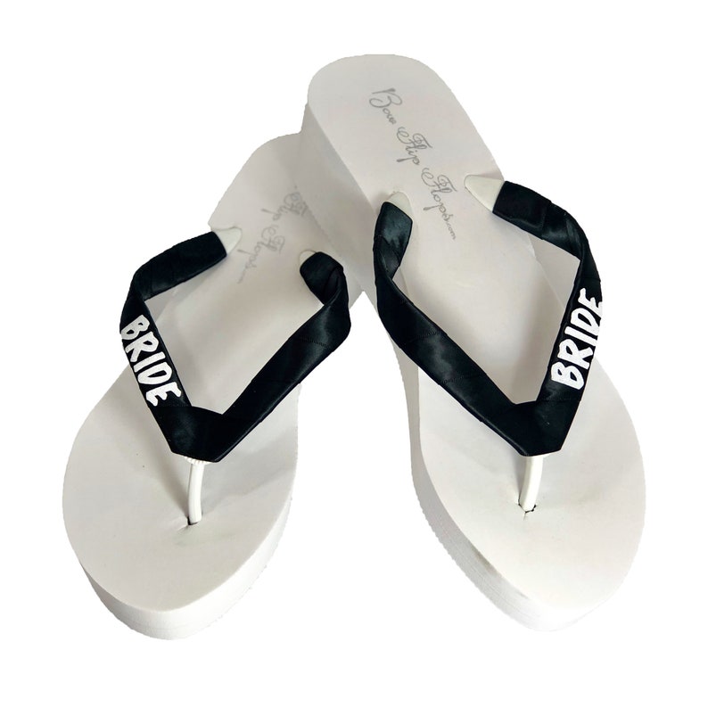 bridal wedge flip flops