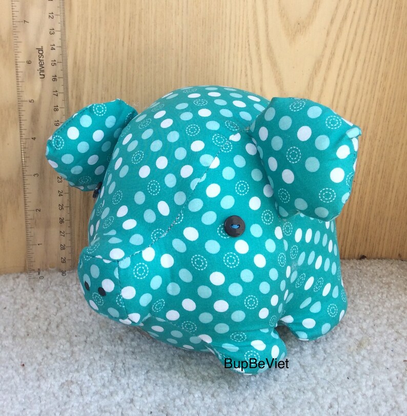 pig stuffed toy blue magic