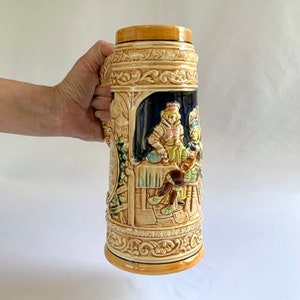Vintage ceramic beer stein