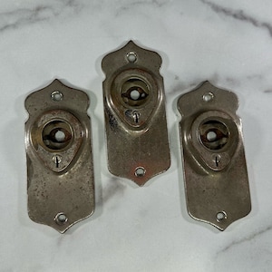 Antique Trunk Lock Brass Back Plate