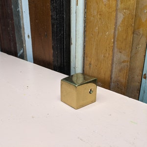 Solid Brass Square Furniture Toe Cap 99722
