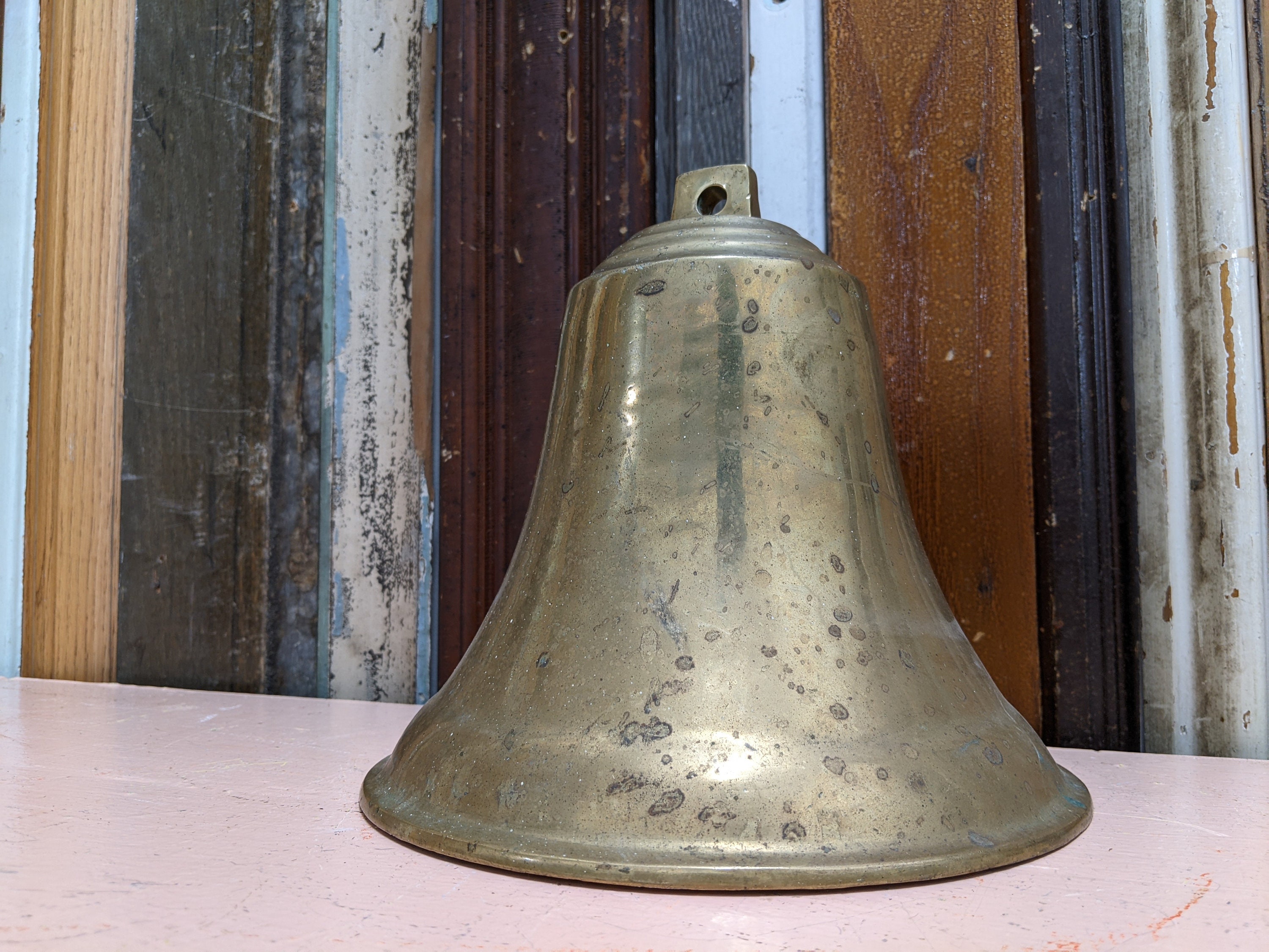 Rustic Brass School Bell -  Canada