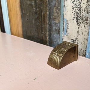 Decorative Toe Cap, solid brass, new old stock