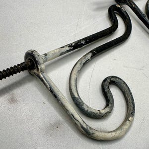 Set of 4 Vintage Wire Wall Coat Hooks