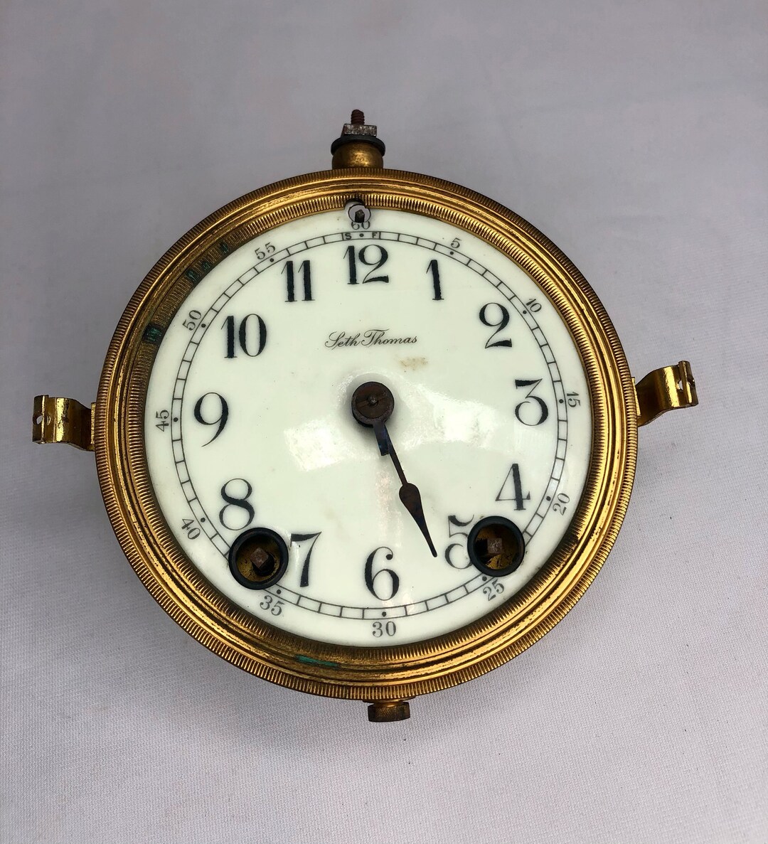 Seth Thomas Clock Face W/gears Etsy