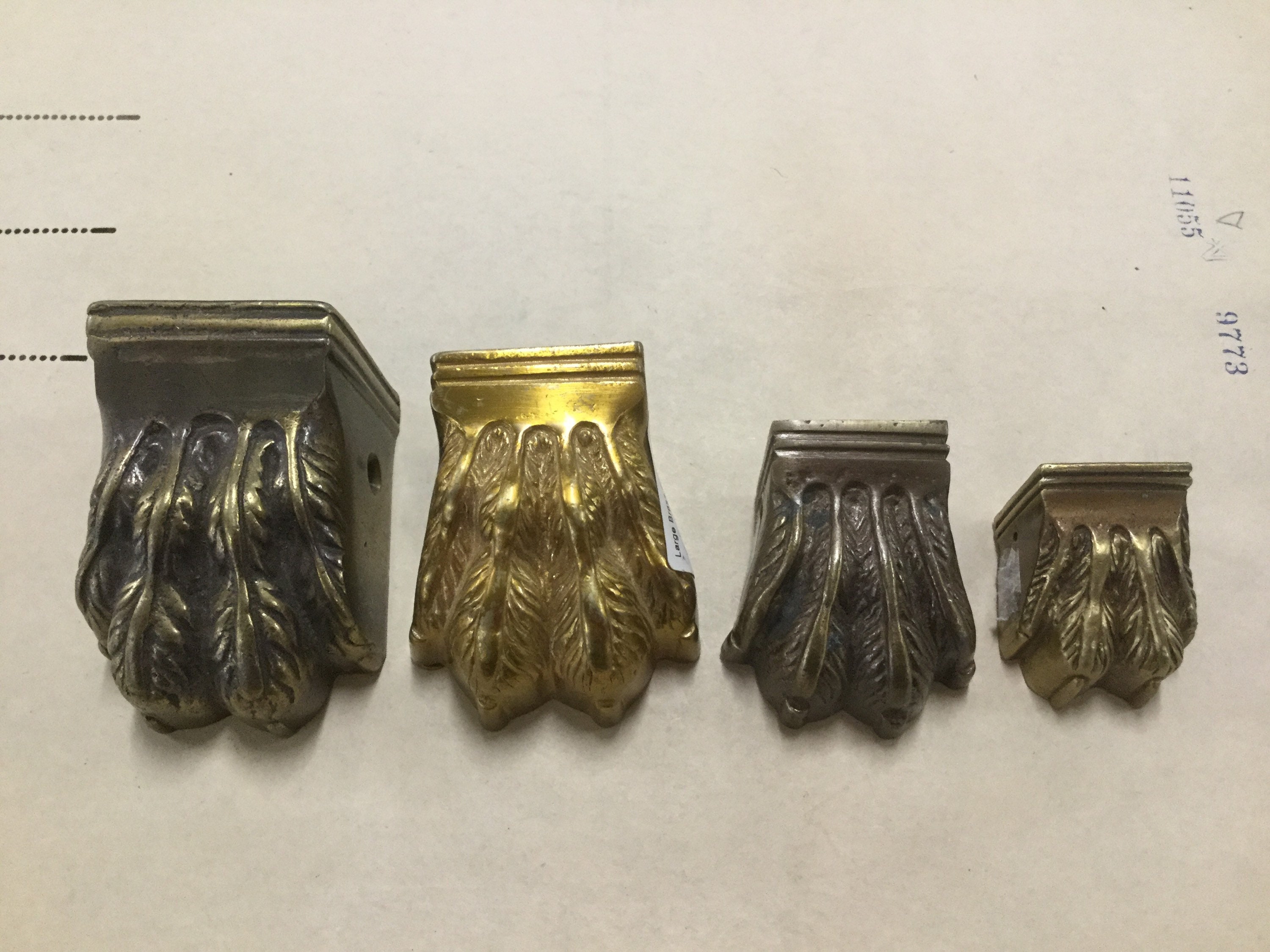 Claw Foot Toe Cap solid brass new old stock Etsy