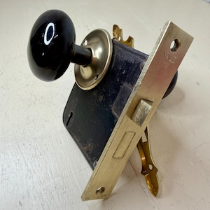 Vintage Yale Mortise Lock Set w Key – Complete Door Hardware,  Architectural Salvage