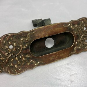 Set of 2 Brass Victorian Window Sash Lifts w/Latch