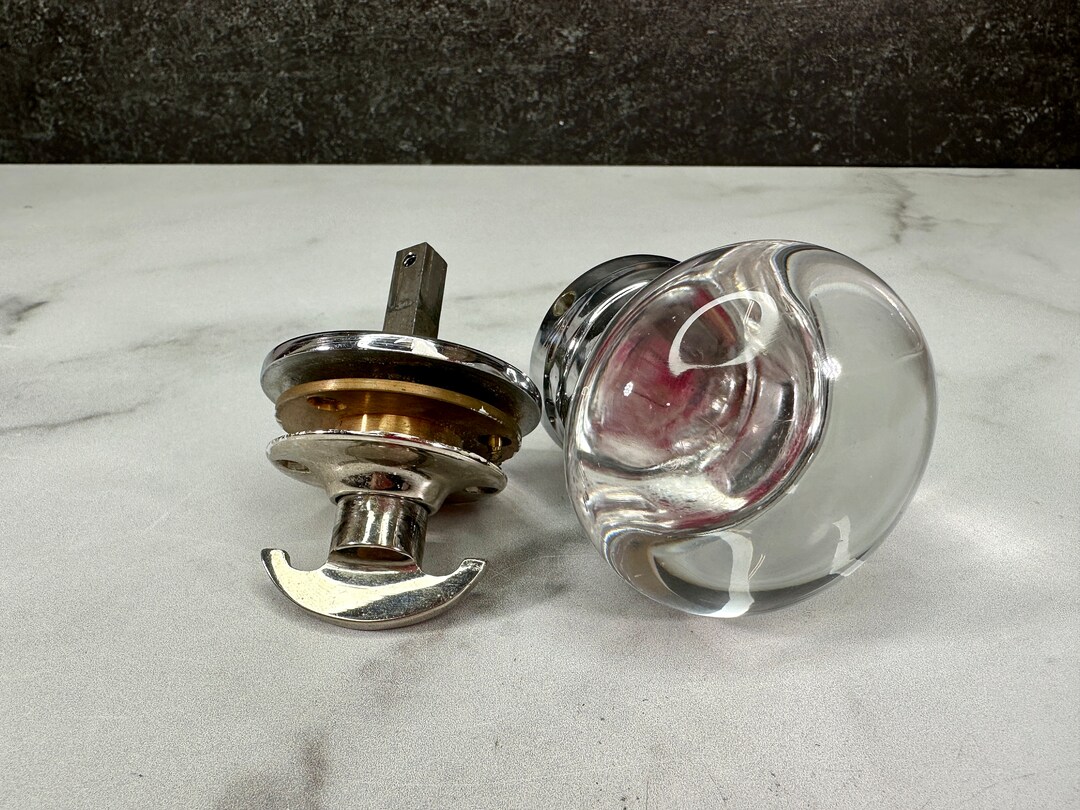 Antique Glass Dummy Knob Set Etsy