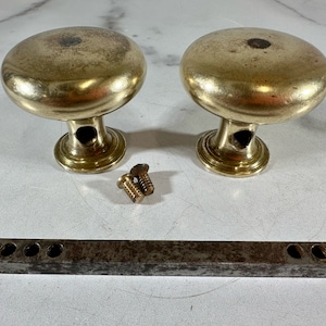 Vintage Solid Brass Door Knob Set