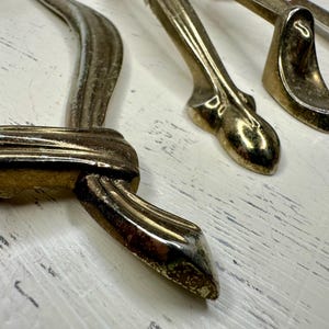 Vintage Brass Drawer Pulls Set of 4 – Mid Century Modern Eclectic Mix