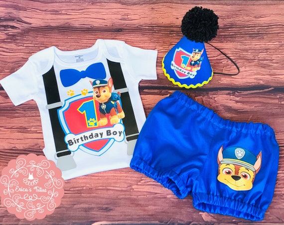 paw patrol 1st birthday outfit