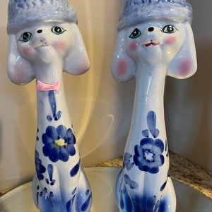 Vintage Poodle Dogs