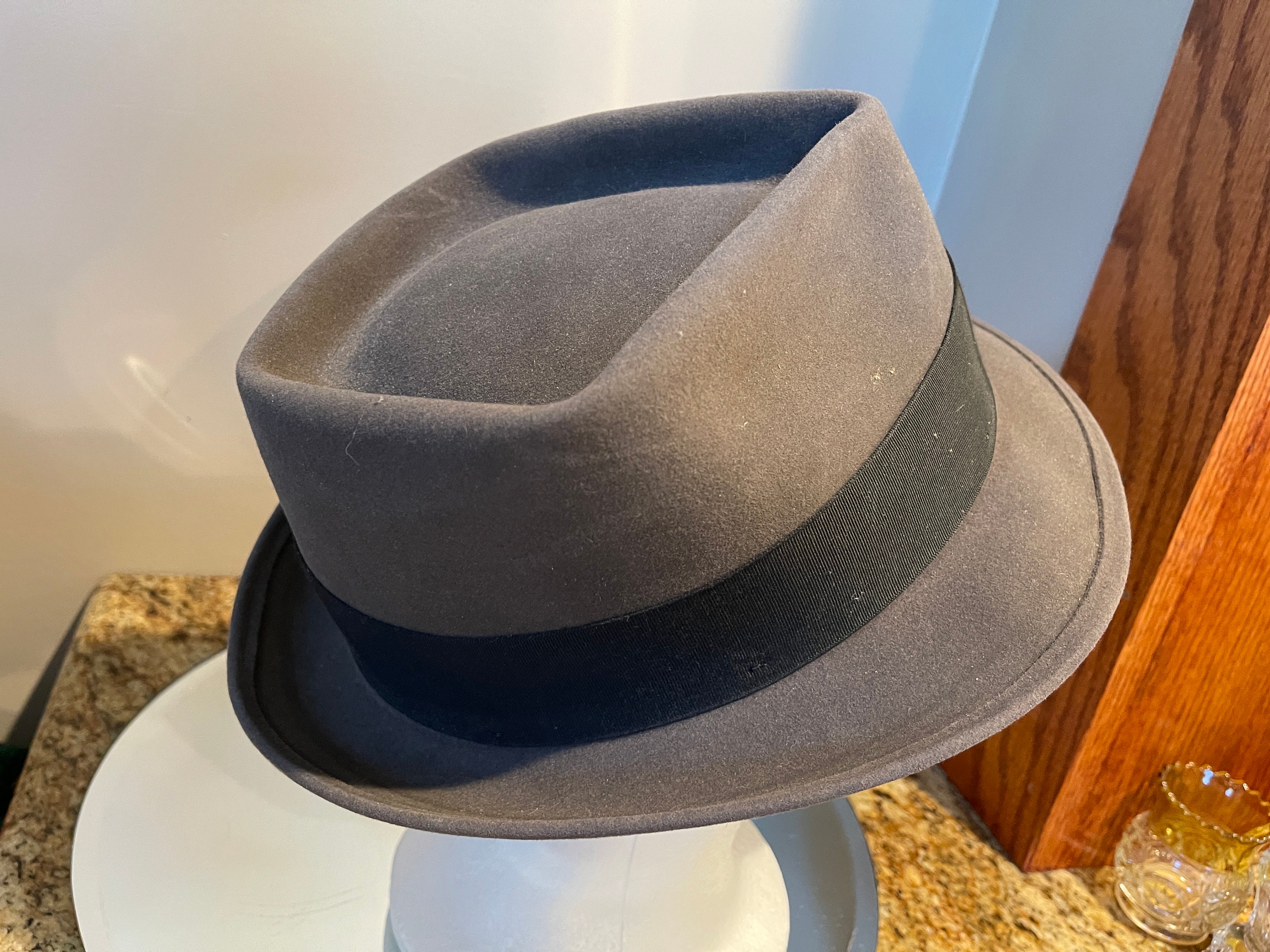 Vintage/new John B Stetson Fedora Hat - Etsy