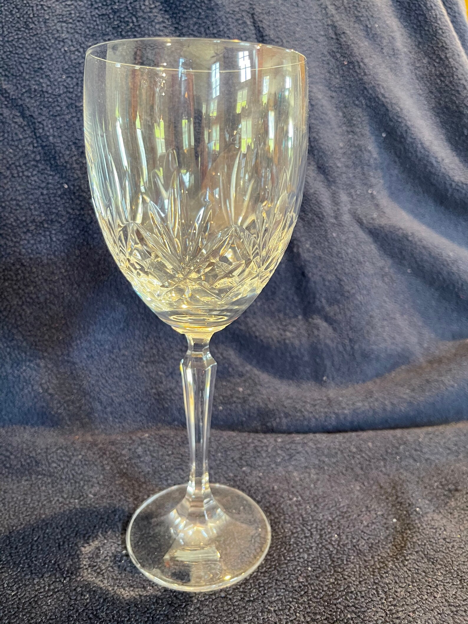 Vintage Crystal Water Glasses Etsy