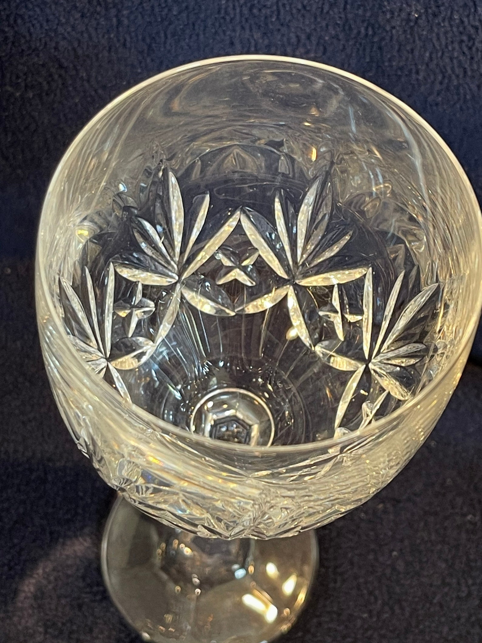 Vintage Crystal Water Glasses Etsy