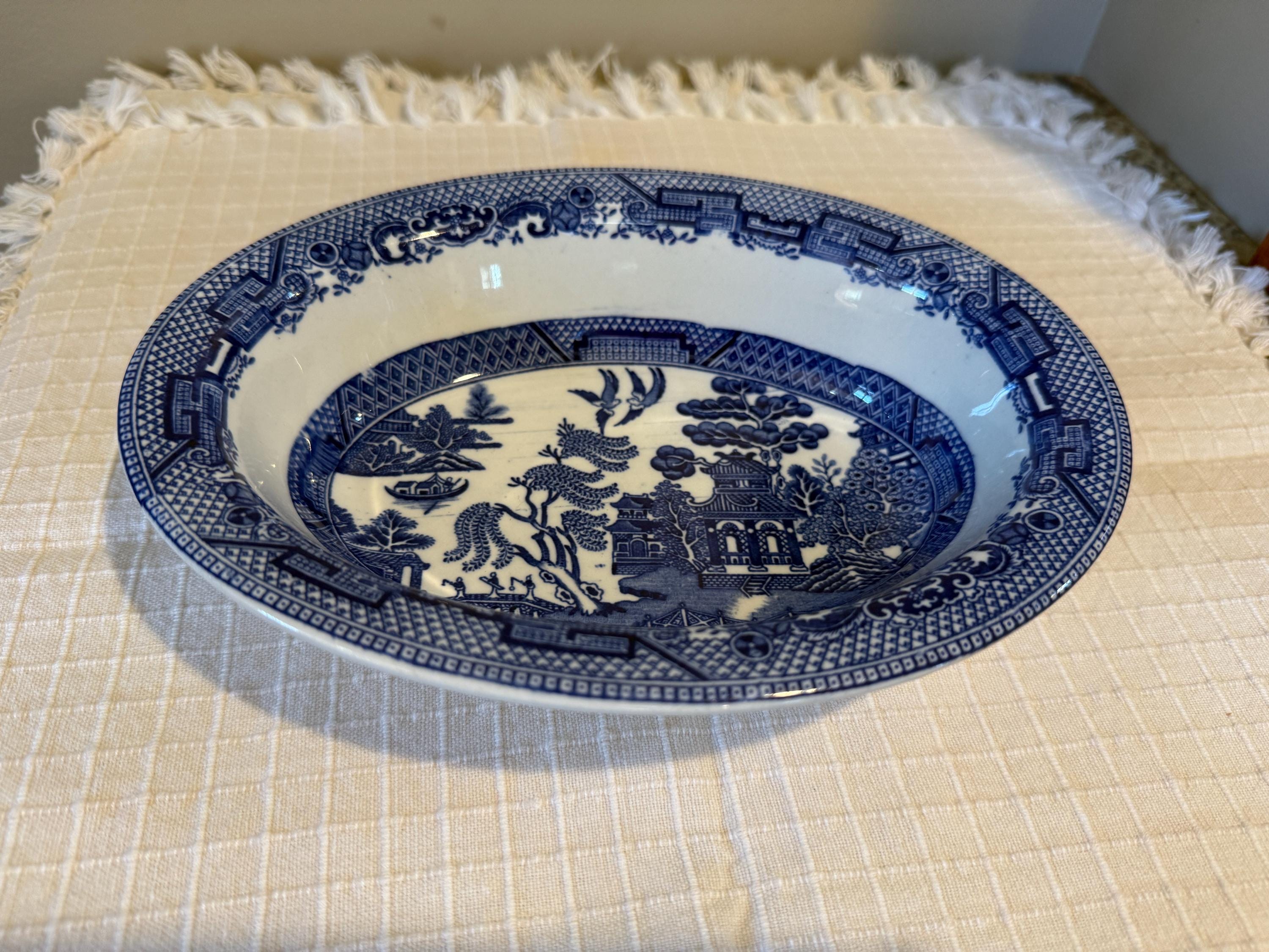 Antique Wood and Sons Woods Ware Willow Pattern Bowl - Etsy