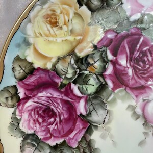 Vintage Rose Plate - Etsy