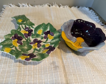 Vintage Temptations “Figural Floral” Spoon Holder and Bowl