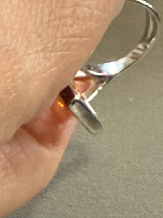 Vintage Gemstone Silver Ring - image 8