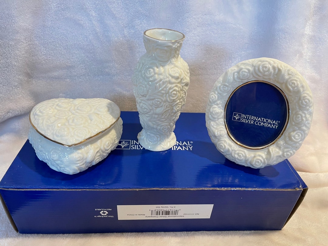 Vintage Three Piece Vanity Set Etsy