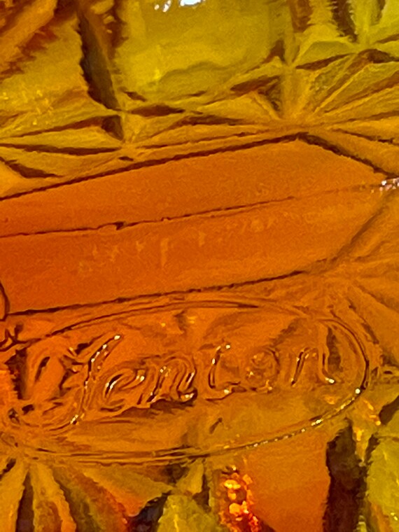 Vintage Fenton Amberina Shoe - Etsy Polska