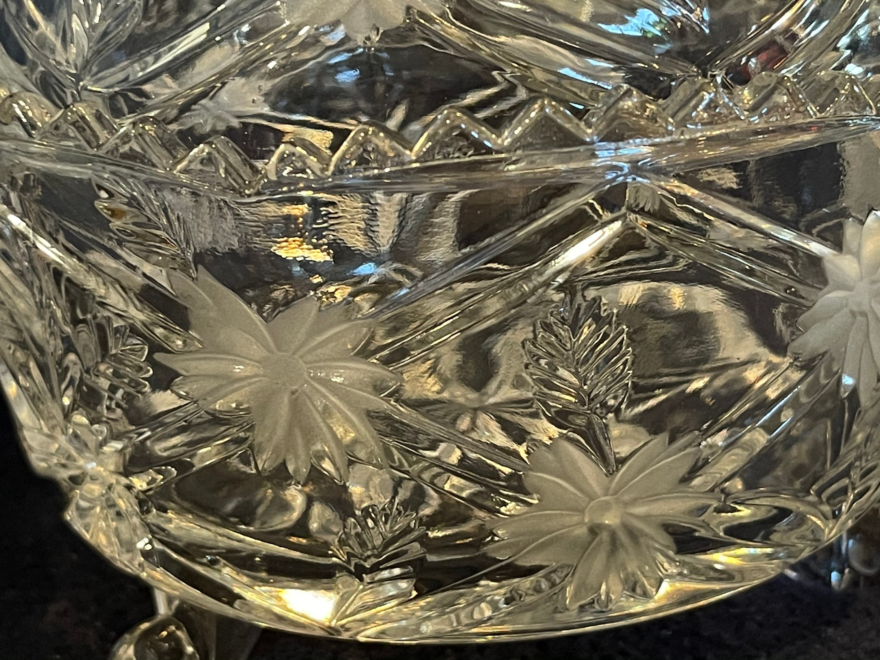 Vintage Lead Crystal Candy Dish