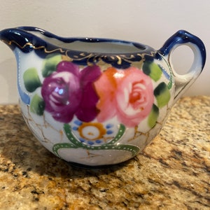 Vintage Hand-Painted Creamer