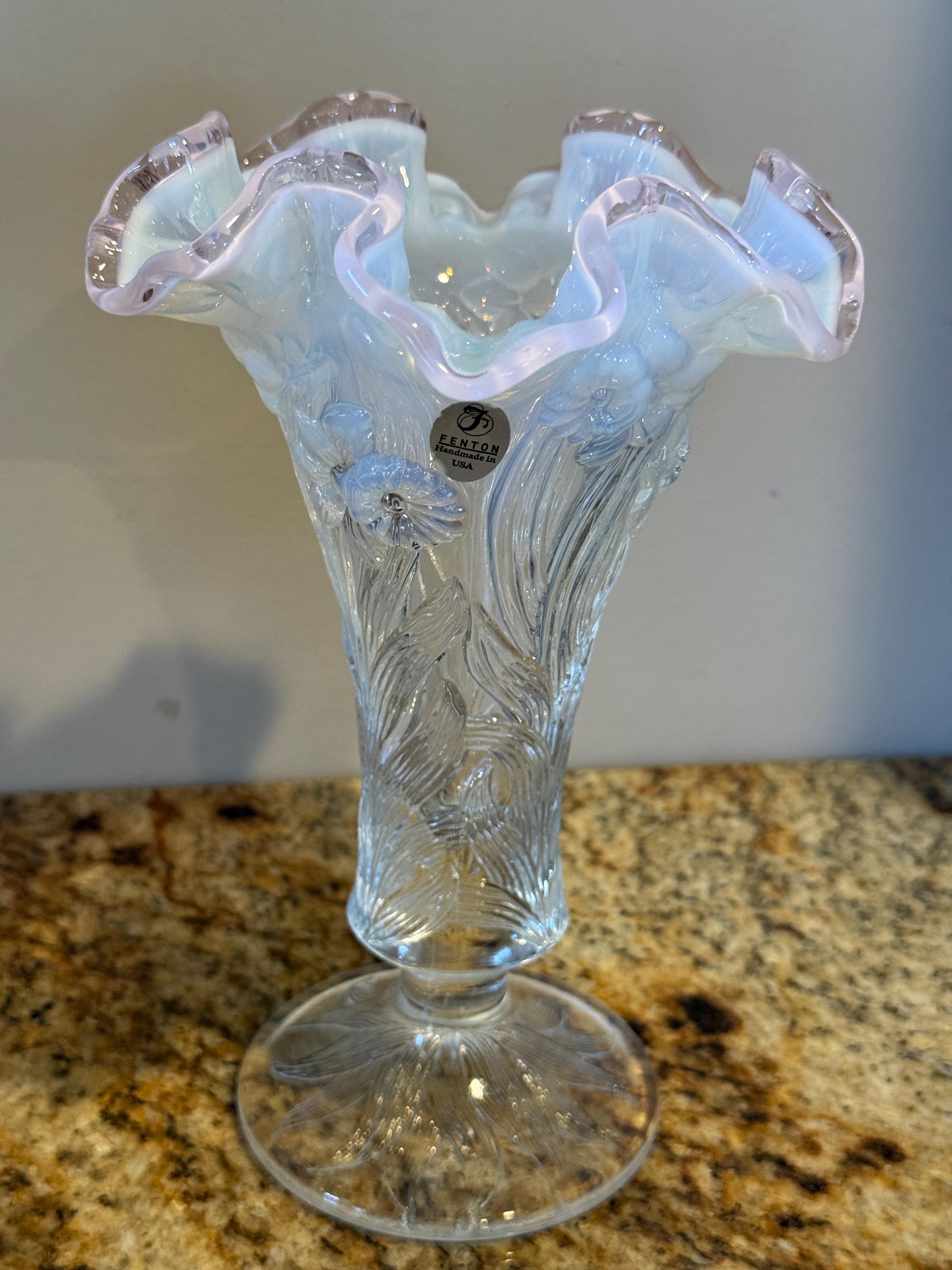 Blue Fenton Vase - Etsy